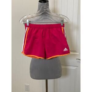 ADIDAS Women's Running Climalite Fluorescent Pink Shorts Size S‎mall
